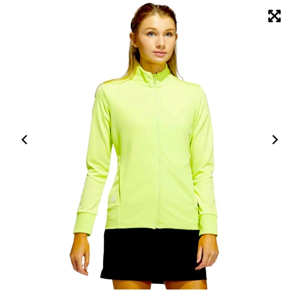 Adidas Textured Full-zip Golf Jacket - Picture 1 of 8
